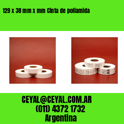 129 x 38 mm x mm Cinta de poliamida