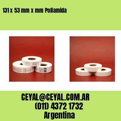 131 x 53 mm x mm Poliamida