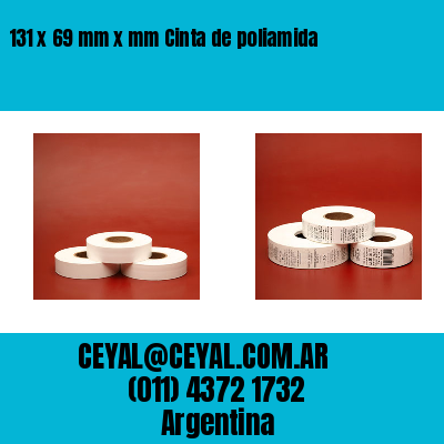 131 x 69 mm x mm Cinta de poliamida