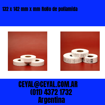 132 x 142 mm x mm Rollo de poliamida