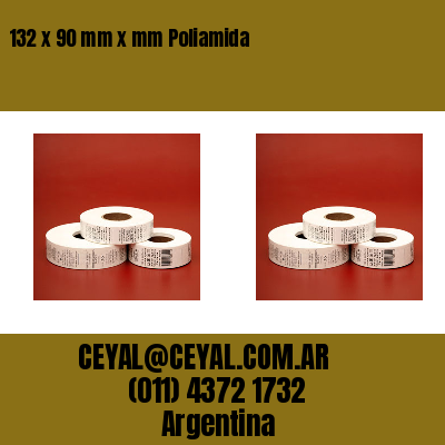 132 x 90 mm x mm Poliamida