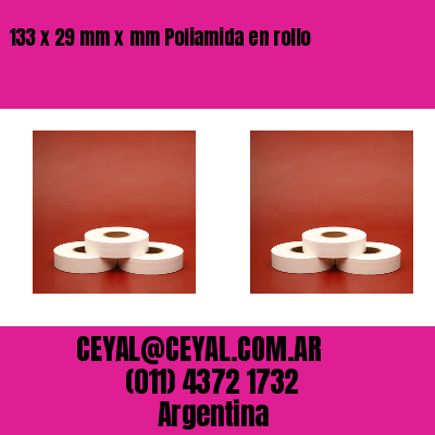 133 x 29 mm x mm Poliamida en rollo
