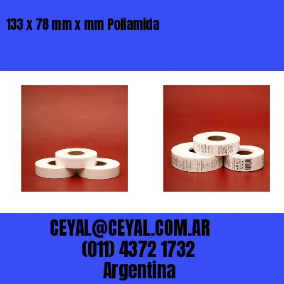 133 x 78 mm x mm Poliamida