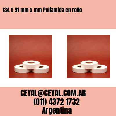 134 x 91 mm x mm Poliamida en rollo