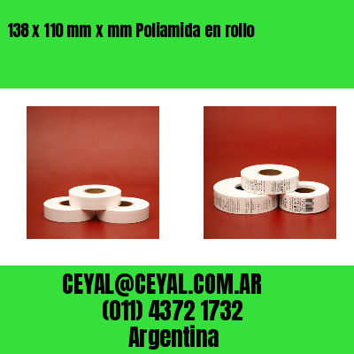 138 x 110 mm x mm Poliamida en rollo