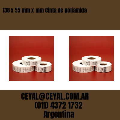138 x 55 mm x mm Cinta de poliamida
