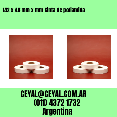 142 x 48 mm x mm Cinta de poliamida