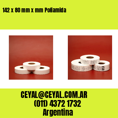 142 x 80 mm x mm Poliamida