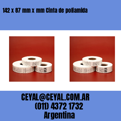 142 x 87 mm x mm Cinta de poliamida