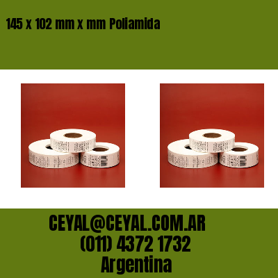 145 x 102 mm x mm Poliamida