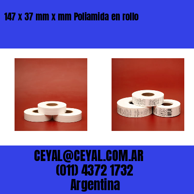 147 x 37 mm x mm Poliamida en rollo