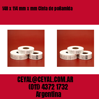 148 x 114 mm x mm Cinta de poliamida