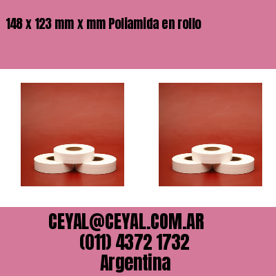 148 x 123 mm x mm Poliamida en rollo