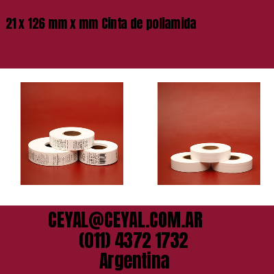 21 x 126 mm x mm Cinta de poliamida