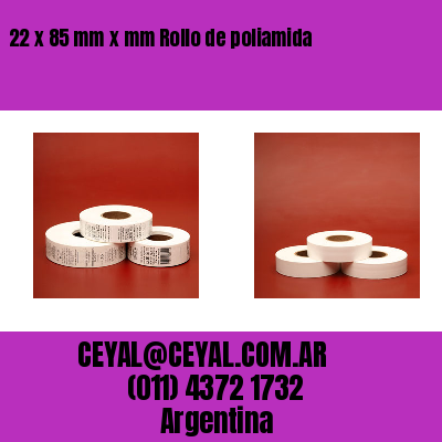 22 x 85 mm x mm Rollo de poliamida