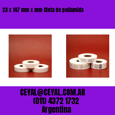 23 x 147 mm x mm Cinta de poliamida