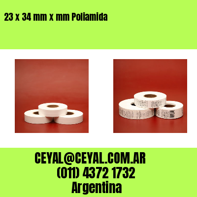23 x 34 mm x mm Poliamida