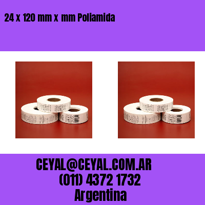 24 x 120 mm x mm Poliamida