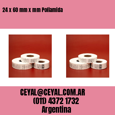 24 x 60 mm x mm Poliamida