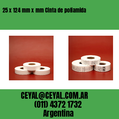 25 x 124 mm x mm Cinta de poliamida