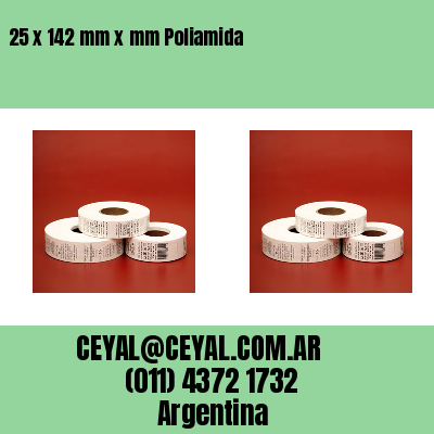 25 x 142 mm x mm Poliamida
