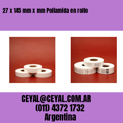 27 x 145 mm x mm Poliamida en rollo