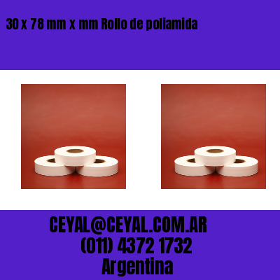 30 x 78 mm x mm Rollo de poliamida