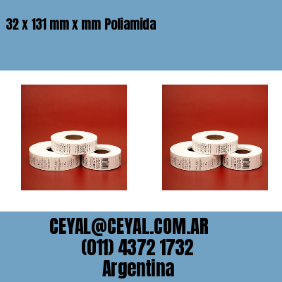 32 x 131 mm x mm Poliamida