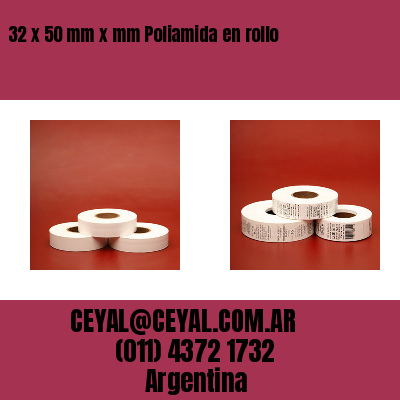 32 x 50 mm x mm Poliamida en rollo