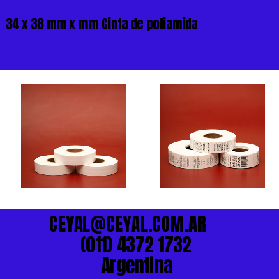 34 x 38 mm x mm Cinta de poliamida