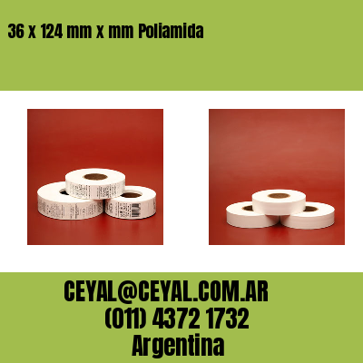 36 x 124 mm x mm Poliamida