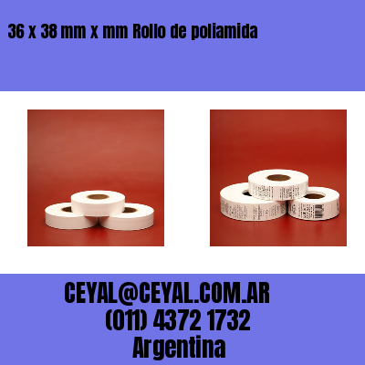 36 x 38 mm x mm Rollo de poliamida