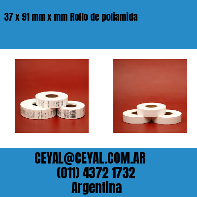37 x 91 mm x mm Rollo de poliamida