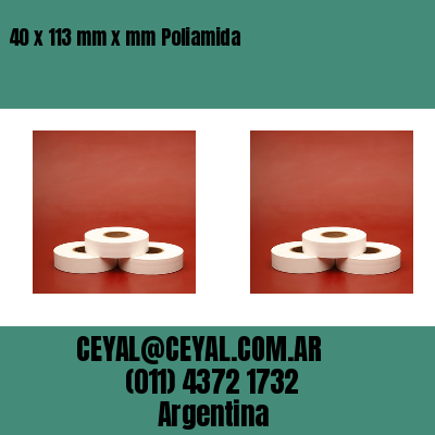 40 x 113 mm x mm Poliamida