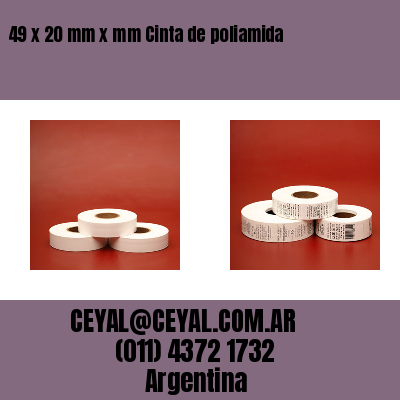 49 x 20 mm x mm Cinta de poliamida