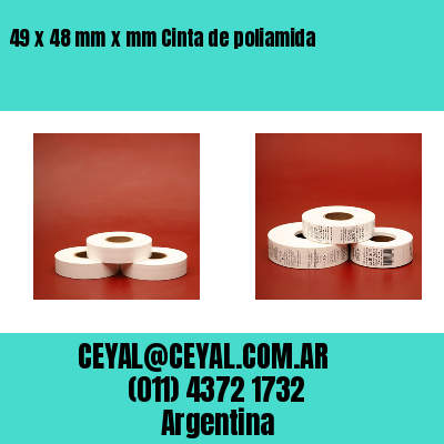 49 x 48 mm x mm Cinta de poliamida