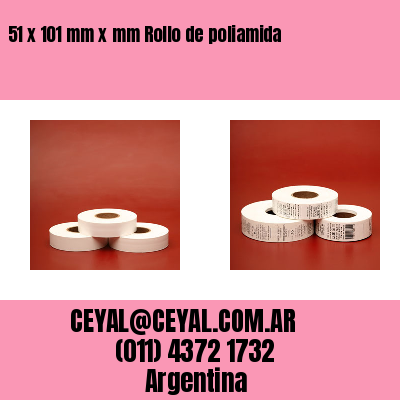 51 x 101 mm x mm Rollo de poliamida