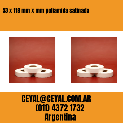 53 x 119 mm x mm poliamida satinada