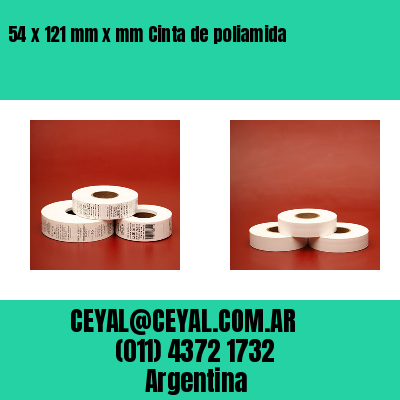 54 x 121 mm x mm Cinta de poliamida