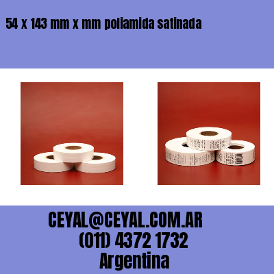 54 x 143 mm x mm poliamida satinada