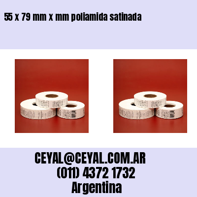 55 x 79 mm x mm poliamida satinada
