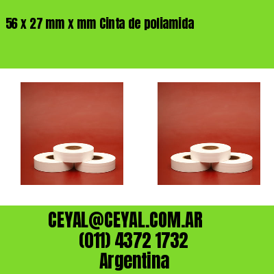 56 x 27 mm x mm Cinta de poliamida