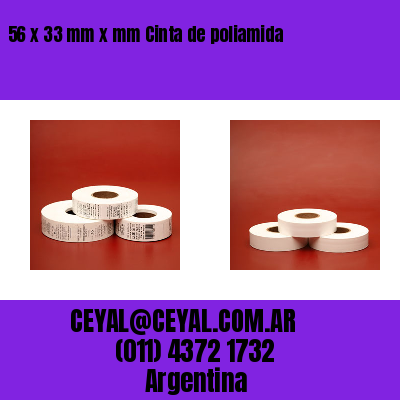 56 x 33 mm x mm Cinta de poliamida