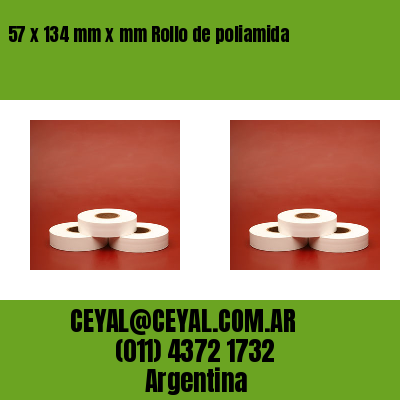 57 x 134 mm x mm Rollo de poliamida