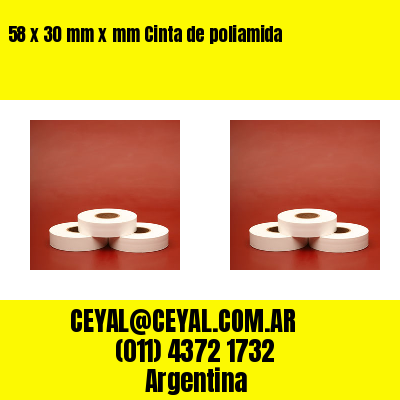58 x 30 mm x mm Cinta de poliamida