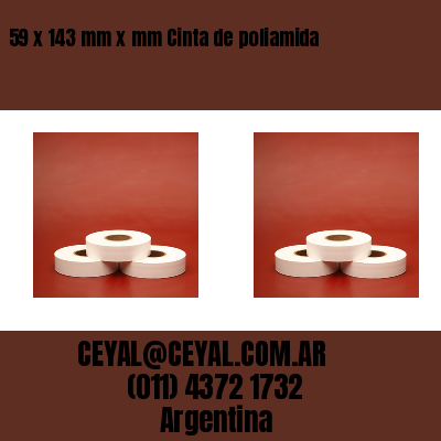 59 x 143 mm x mm Cinta de poliamida