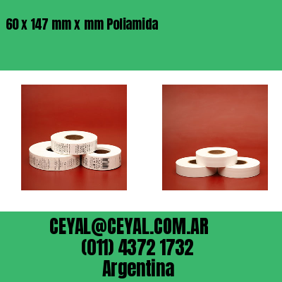 60 x 147 mm x mm Poliamida