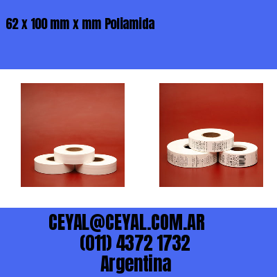 62 x 100 mm x mm Poliamida