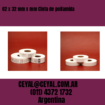 62 x 32 mm x mm Cinta de poliamida