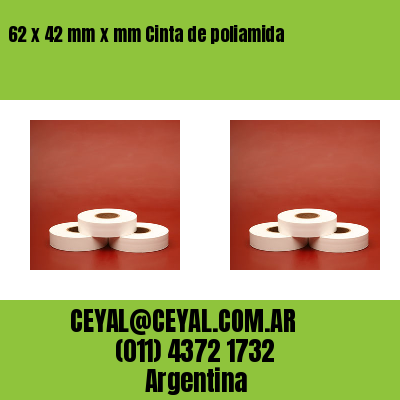 62 x 42 mm x mm Cinta de poliamida